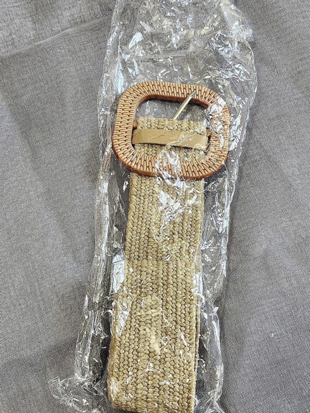 Woven Belt in Beige & Orange NWT